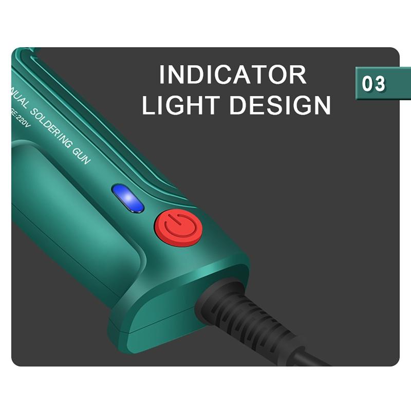110V / 220V 60W Handheld External Heating Soldering Gun with Bracket Electric Soldering Iron Send Tin Gun Welding Repair Tool