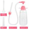 Soxeeh Multi-Purpose Cleansing Pump Enema Syringe with Manual Pump, 350ml Large Capacity, 50cm Tube, 2 Replacement Nozzles, and Dustproof Cover, Unise