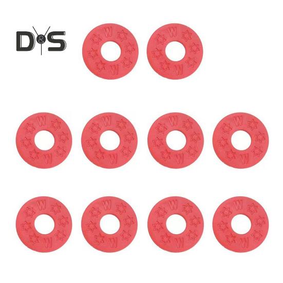 

10 шт. замков для гитарного ремня из полиэтилена, блоки для гитарного ремня, предохранительные замки для бас-гитары, укулеле, акустической электрогитары, аксессуары красный