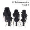 PP Quick Joint Type C+F Chemical Plastic Acid And Alkali Resistance Flexible Buckle Type Wire Hose Quick Connection Head C300