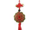 Chinese Feng Shui Ten Emperor Money Co with Chinese Knot Office Bedroom Car Hanging Ornaments Decoration Lucky Co for Wealth and Success (12 Co+Red