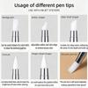 Rhinestone Applicator Pencil Dual-Ended Silicone Head Carving Dotting Pen Nail Dot Pen Stone Picker Refill Manicure Tools DB05