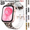 Pasek z nadrukiem do For Huawei Watch Fit 3 Zamienny Silikonowy Pasek na Nadgarstek SmartWatch Bracele correa Akcesoria do Huawei Watch Fit3