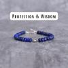 Genuine Lapis Lazuli Bracelets Evil Eye Charm Bracelets Healing Bracelets for Women Beaded Gemstone Bracelet Adjustable Bracelets Gifts
