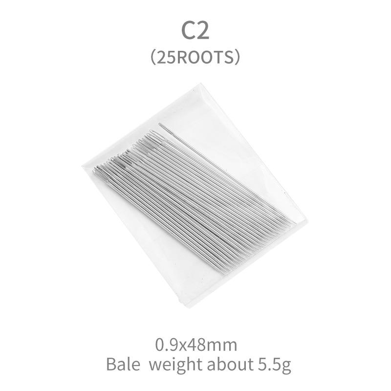25Pcs Multi-Size Big Eye Hand Sewing Needle Home Sewing Steel Needle Cross-Stitchs Hand Embroidery Clothes Needles
