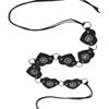 Rivet Studded PU Belt for Women Gothics Waist Belt 2000s Laceup HollowOut Belt for Teens Girl Female Western Cowboy Belt