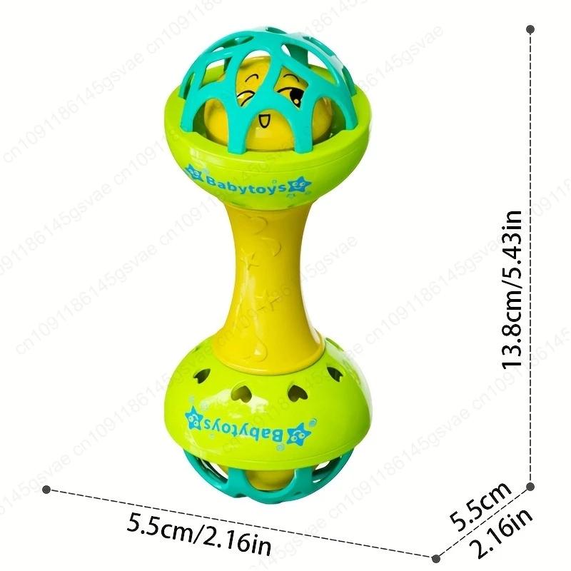 3/1PCS Soft Baby Grasping Ball Rattles with Bell Ball Early Education Educational Sensory Toy Newborn Gift Random Color