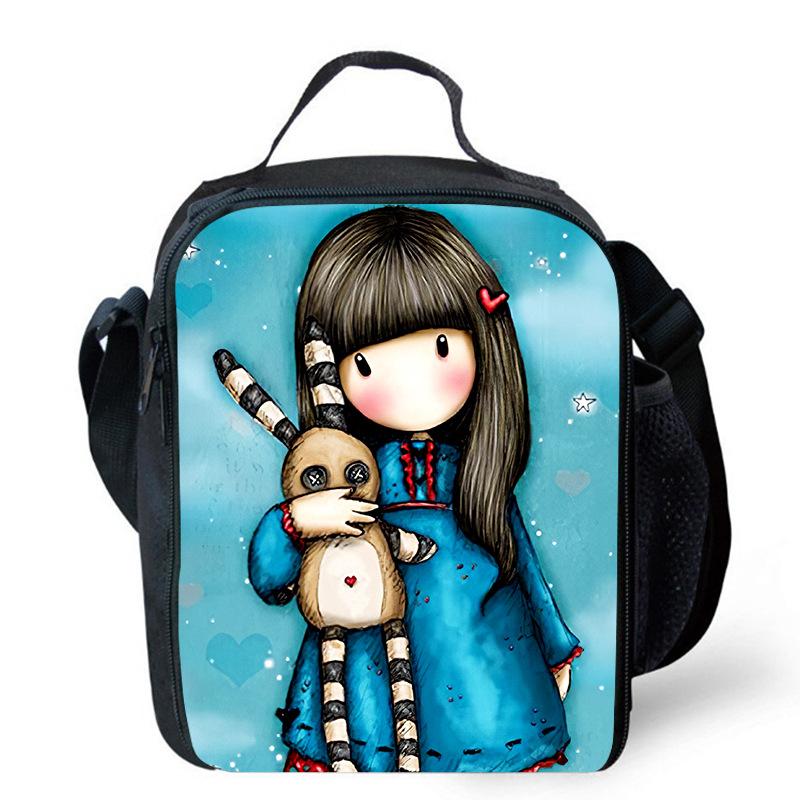 Gorjuss santoro peripheral animation backpack men and women pencil bag meal bag satchel
