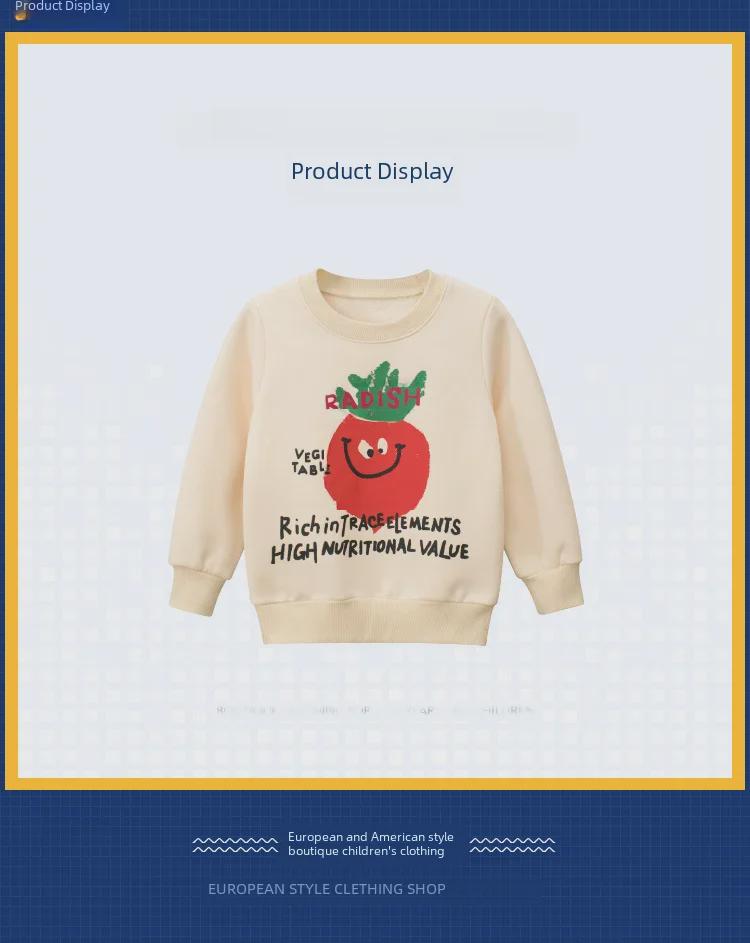 Pull d'automne/hiver pour enfants 27kids style coréen: Pull douillet en velours pour garçons