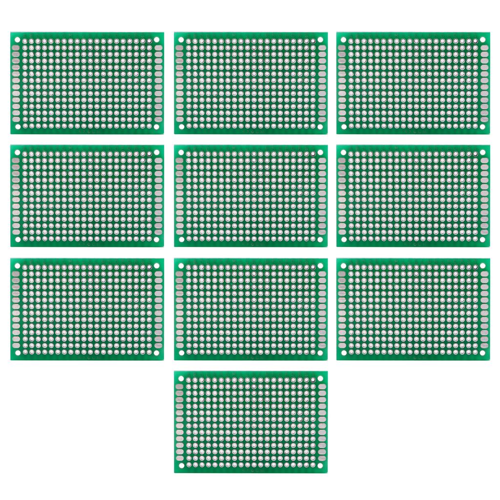 10 Piece 4 x 6cm Double Sides Prototyping DIY Soldering Universal PCB Circuit Board