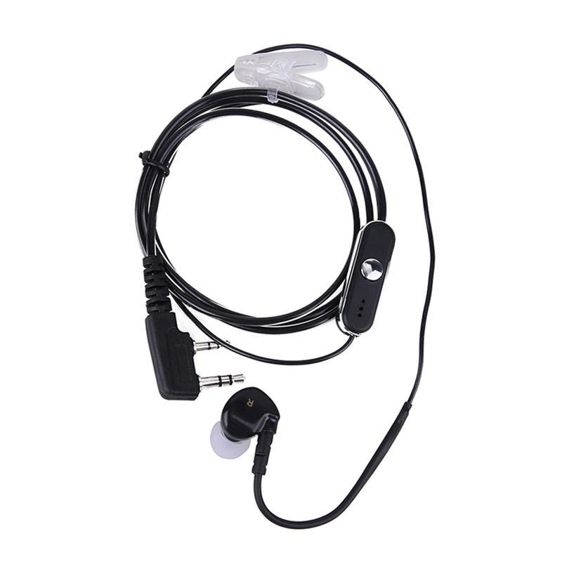 2 Pin In Ear Earphone Earpiece Sports Headset PTT MIC for BAOFENG KENWOOD Retevis HYT Radio L3FE