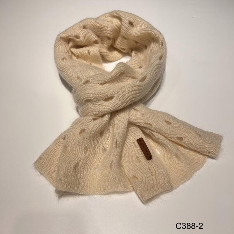G·TENNA NX-C388 Women's Wavy Cashmere Scarf
