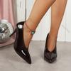 Fashion Spring Autumn Women's Pumps Pointed Toe V-Mouth Fashion Thin High Heels Shoes for Women Solid Color Heeled Dress Single Shoes