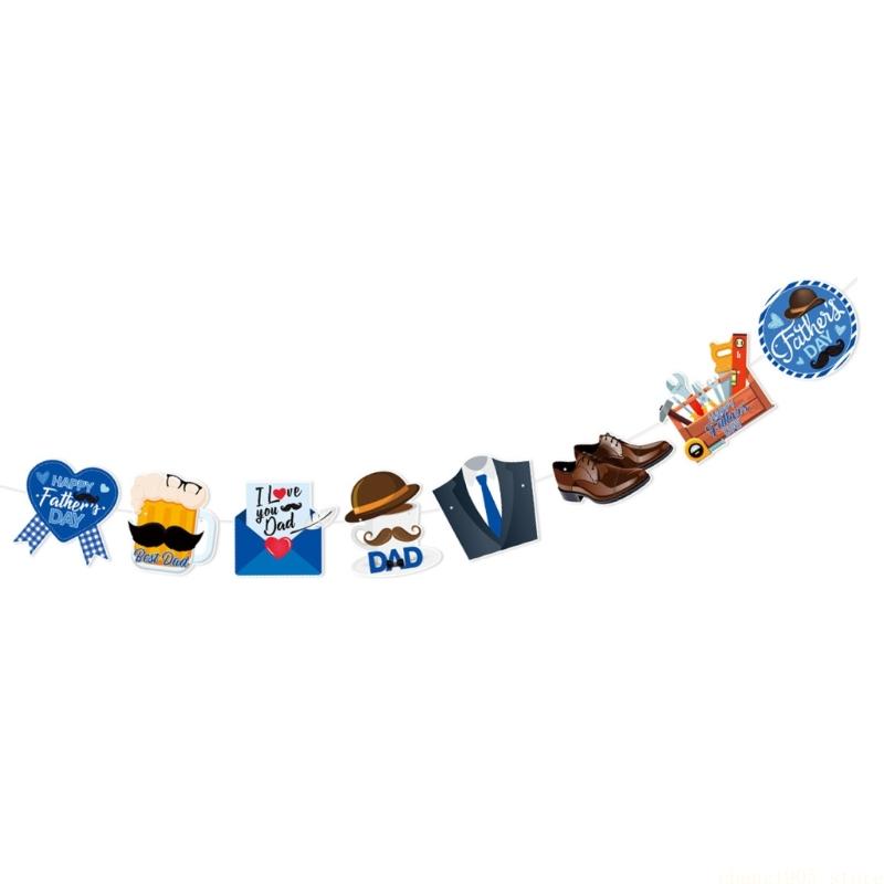 QX2E Handmade Father's Day Event Decoration Collection With Ready To Hanging Paper Accent For Indoor Use