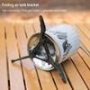 Gas Tank Bracket Foldable Fuel Can Stabilizer Anti Dumping Tripod for Outdoor Camping Hiking Cooking Cookware Accessories