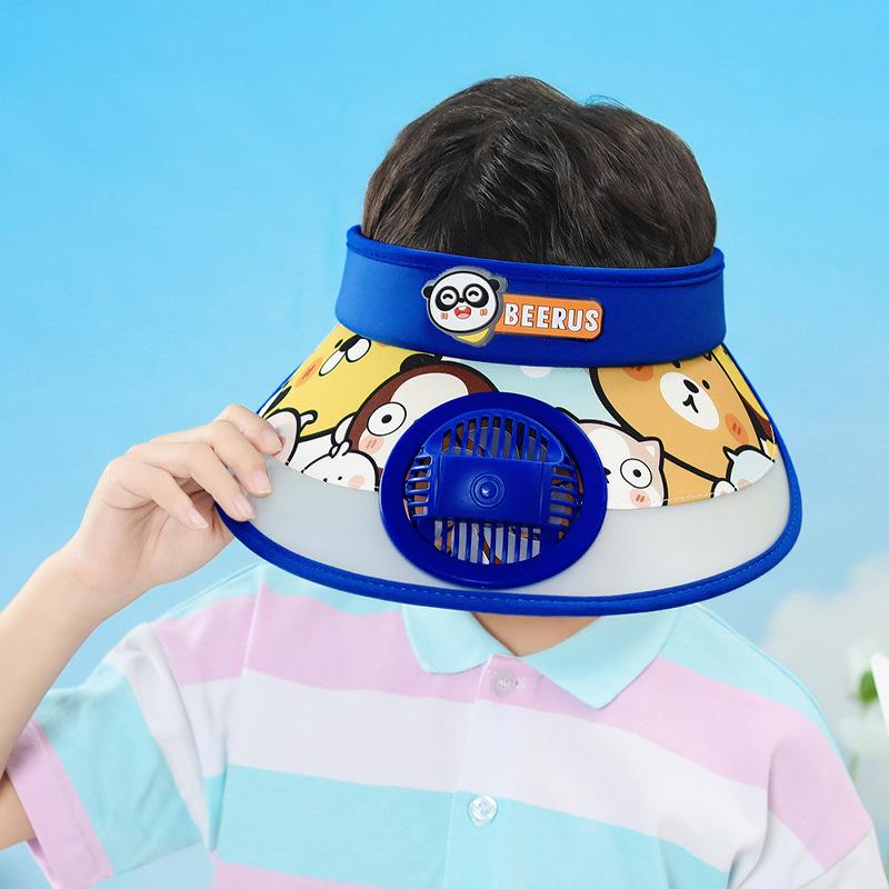 1144 Children's Hat with Big Eaves, Sun Hat for Boys and Girls, Cartoon Empty Top Hat, Summer Sun Hat