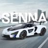 1/24 Scale Mclaren Senna Supercar Alloy Car Model, Simulated Sound and Light Racing, Children's Toy Car Ornaments for Boys Holiday Gifts