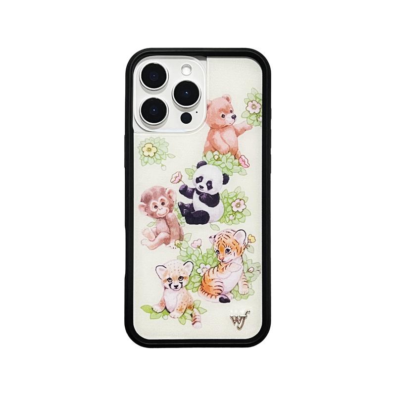 Wildflower Anime 3D Bear-y Ballet Phone Case for iPhone 12 13 14 15 16 Pro Max Plus wf Kitten Duck Cute Cartoon Panda Bear Cover
