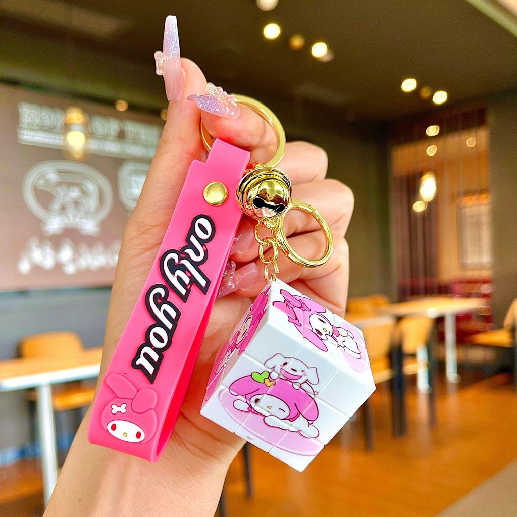 Bedårande Gris & Panda Stapelleksak Hängsmycke Nyckelring - Sött Par Bilväska Tillbehör, Perfekt Liten Gåva