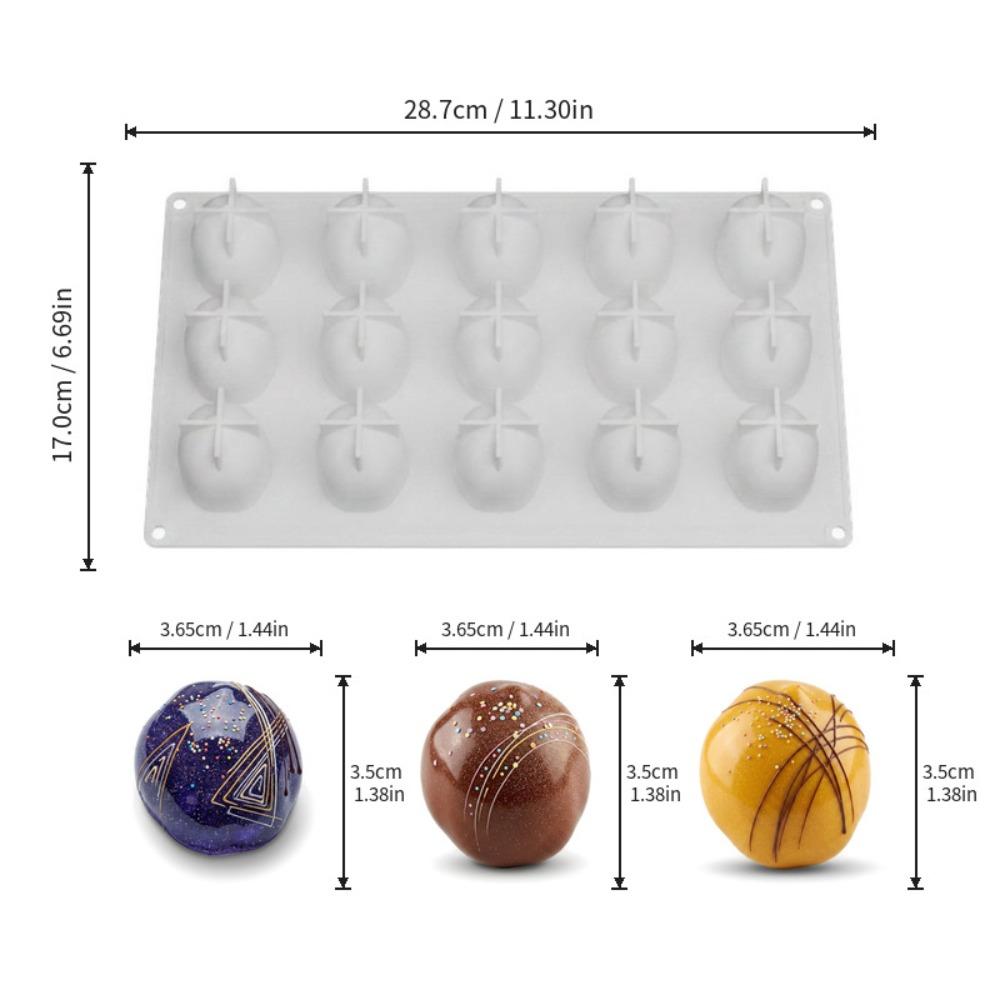 Heat Resistant Silicone Mousse Mold Easy Release Fruit Shape Mold Baking Mold Tray Mousse Making