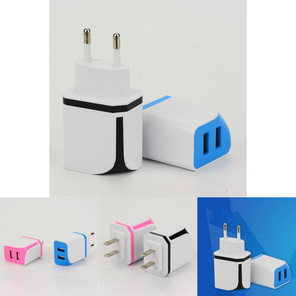 Premium Quality Double Usb Power Adapter Charger For Universal 2.1a Android Phones