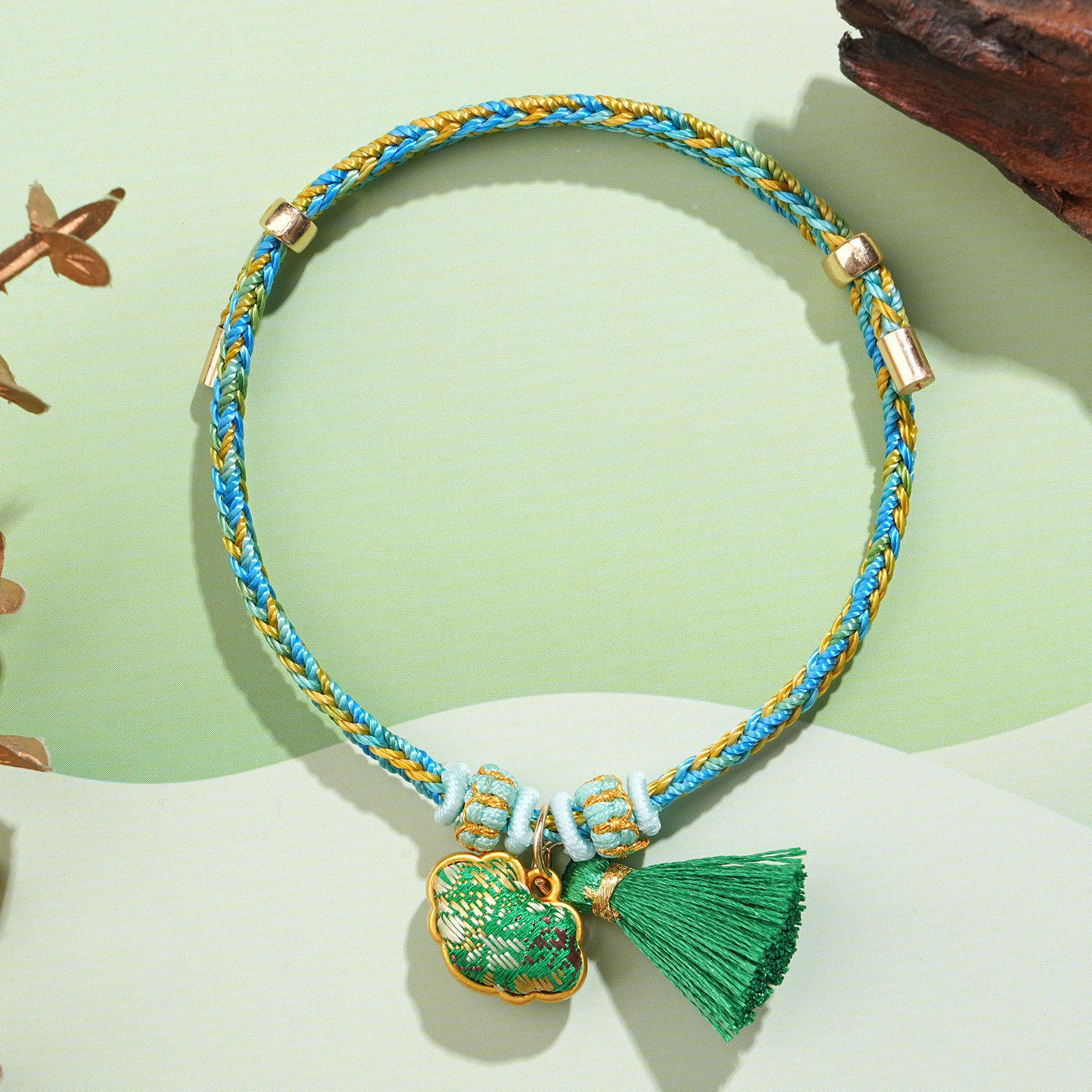 Dragon Boat Festival Five-Color Rope Bracelet - Intangible Cultural Heritage Song Brocade Handcrafted Friendship Gift