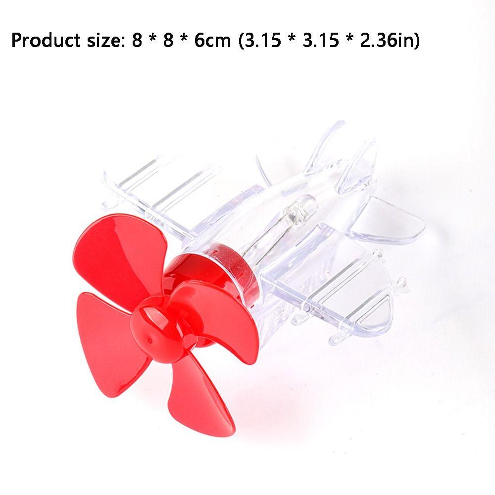 High Quality Wind Power Generation LED Light Safe Riding Warning Effect Small Airplane Creative Ornament Car Decorations
