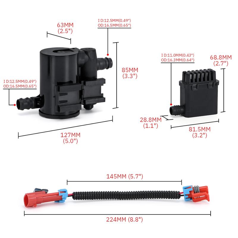 BAOLUN Vapor Canister Purge Valve Solenoid Evaporative Emissions Canister Vent Valve 10357992 For Chevrolet Silverado GMC Sierra