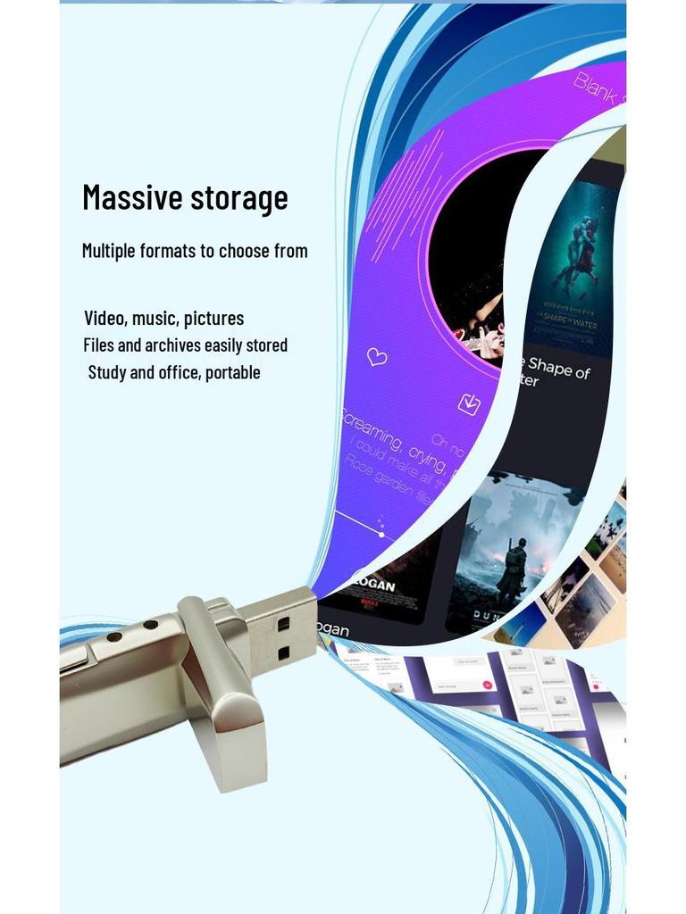 64GB Dual Interface USB 3.0 Type-C Metal High-Speed Supercar Flash Drive
