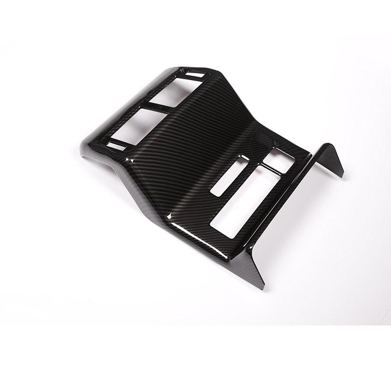 ABS Carbon Fiber For Land Range Rover VELAR 2017-2026 Inner Rear Row Air Conditioning Vent Frame Cover Trim Car Accessories