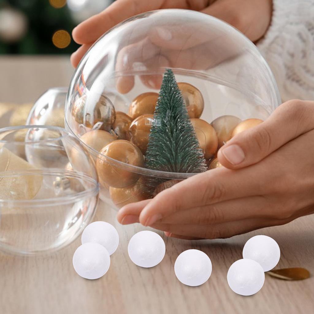 50 Stück 2 cm Weiße Massive Styropor Bastelkugeln Runde Kugeln Ideal zum Malen Kleben Schneiden Schleifen Hochzeit Weihnachten