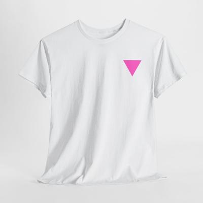 Maglietta Tops Tee Orgoglio LGBT, Maglietta con Simbolo Triangolo Rosa, Top per la Consapevolezza della Storia LGBT, Pride