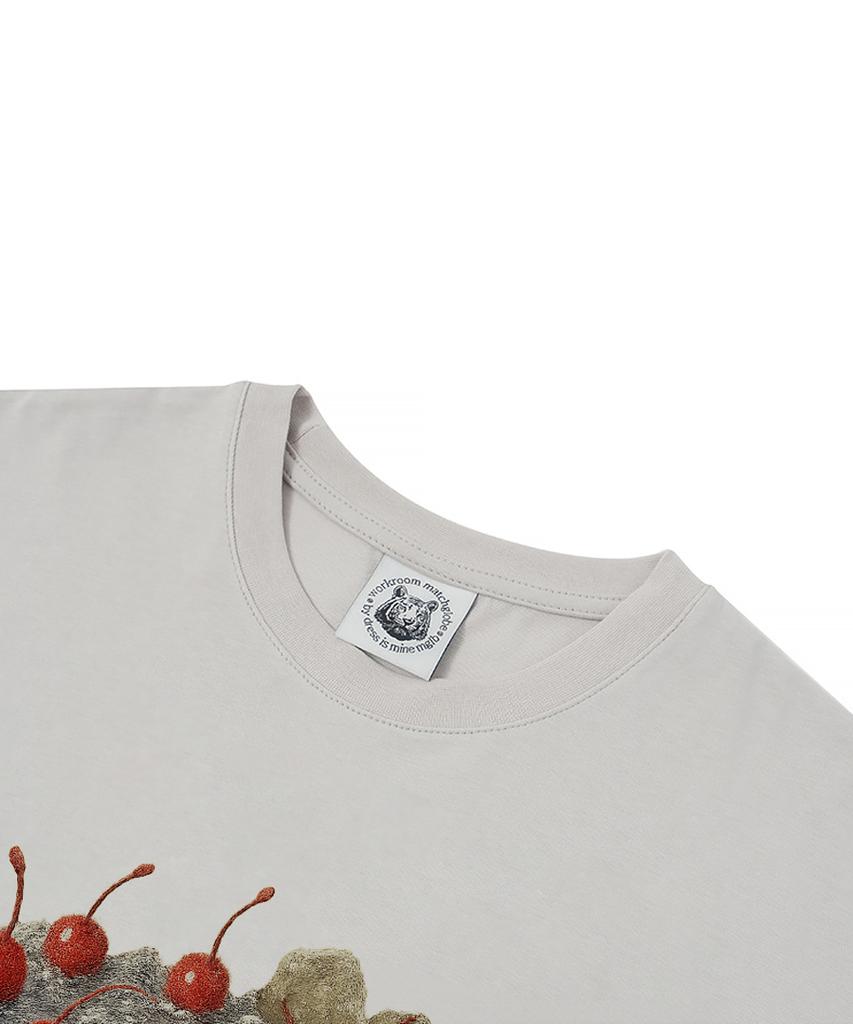 MATCHGLOBE Happy Birthday Oversized Tee (Beige)