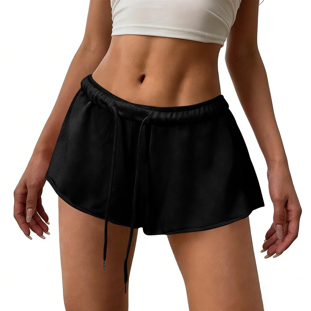 Women's Fashion Summer Color Hot Pants Sports And Low Waist Spicy Girl Shorts