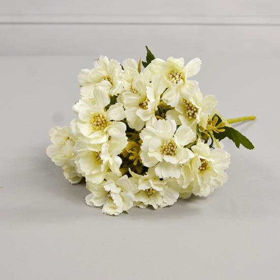 Fake Flower Useful Anti-fade Clear Texture Simulation Flower DIY Bridal Bouquet 6 Forks Artificial Cherry Blossom Artificial Flower