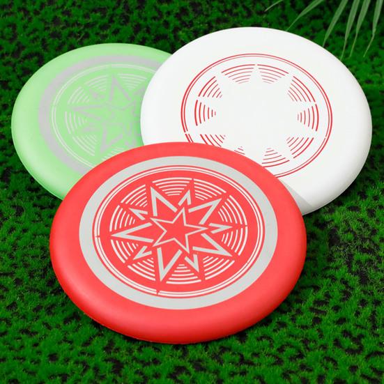 Pet Toy Interactive Dog Flying Disc Toy Glow In The Dark EVA Material Bite Resistant Toss Catch Training