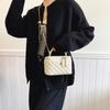 Xiaoxiangfeng Women's Bag, High-end Chain Box Bag, Diamond Niche Design, Single Shoulder Crossbody Portable Bucket Bag.