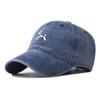 Vintage Washed Balloon Puppy Embroidered Baseball Cap Women Spring Summer Korean Style Sunshade Dad Hat Men Unisex Casual