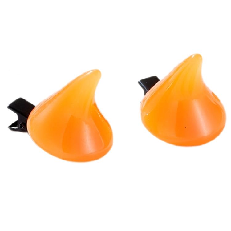 Gothic Horn Barrettes Devil Horn Hair Clips Halloween Christmas Costume