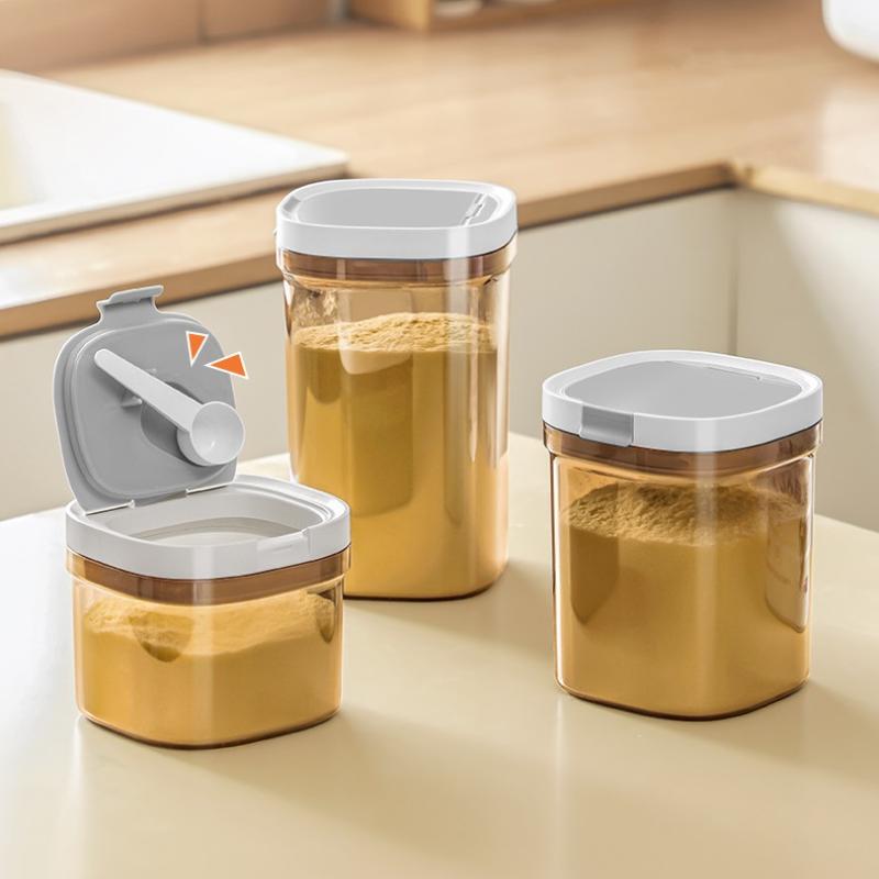 800/1300/1800 ml Luchtdichte Melkpoedercontainer Melkopslagcontainer Melkpoeder Opbergdoos Voedselopslag Met Lepel
