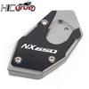 For HONDA XLV 600 650 700 TRANSALP / DOMINATOR NX 650 / FMX 650 CNC Kickstand Foot Side Stand Extension Pad Support Plate