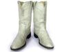 Vintage USA Justin Western Pecos Stiefel 7B 23.5-24.0 Off White Vollleder(GEBRAUCHT)