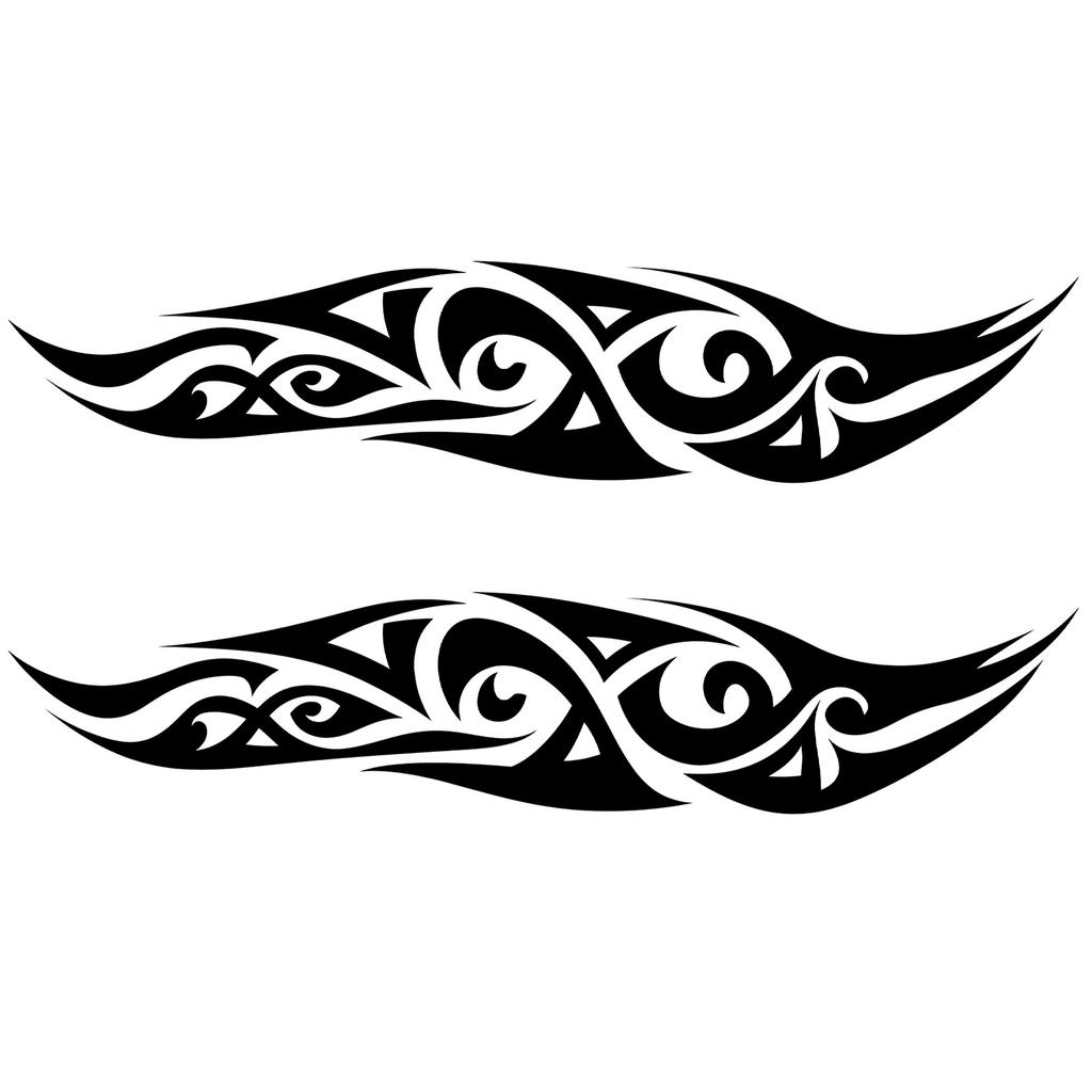 Advanced Sense Domineering Personality Thorn Totem Ribbon Sun Moon Stars Flower Lines Tattoo Sticker