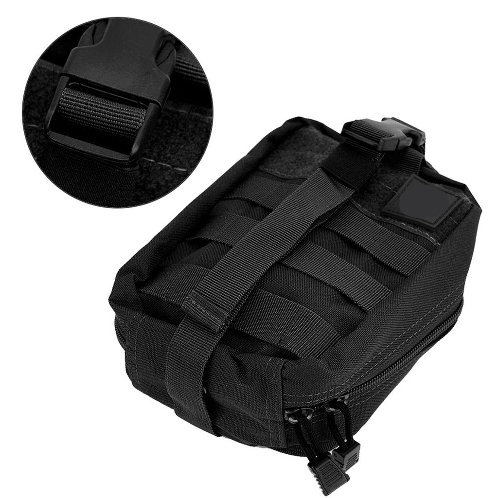MOLLE Militärisches Erste-Hilfe-Set Überleben Medizin Aufbewahrungstasche(Schwarz)