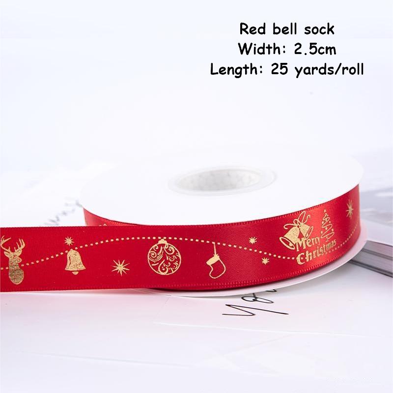 1/4 Inch Christmas Ribbon for Crafts Holiday Grosgrain Ribbon Christmas Ribbon for Gift Wrapping Festival Party Decoration