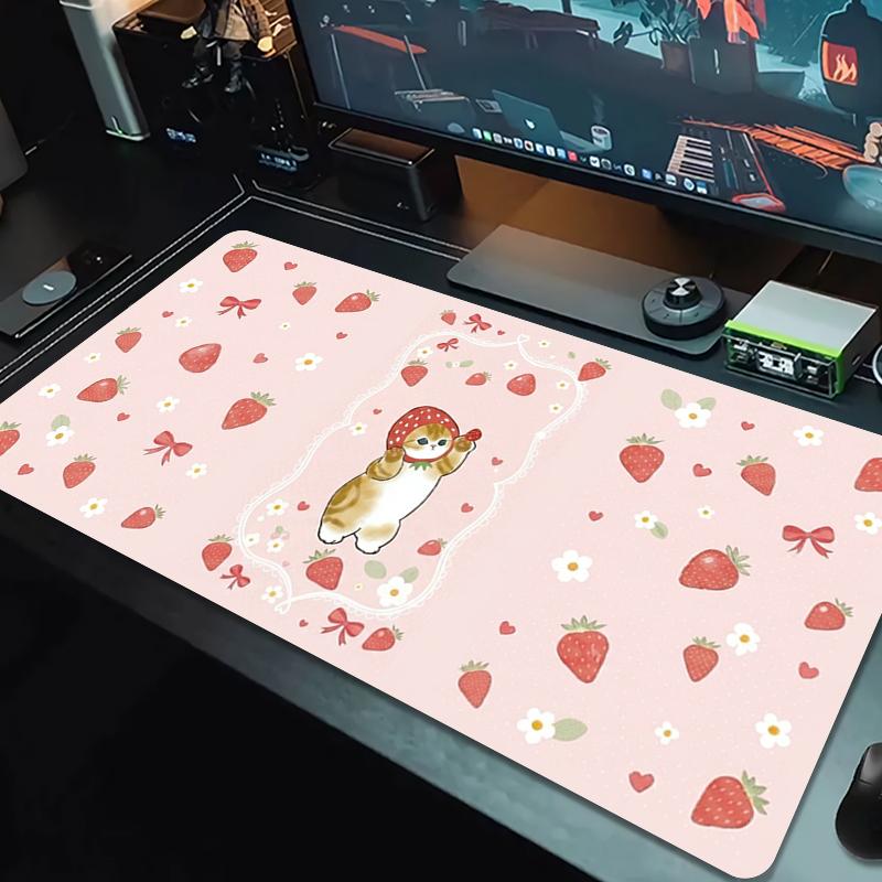 Mofusand Mauspads Großes Gaming Tischkissen Rutschfestes Laptop Tablet Großes Mauspads XXL Matte Mini PC Spielmatte Mit Verriegeltem Rand_xia