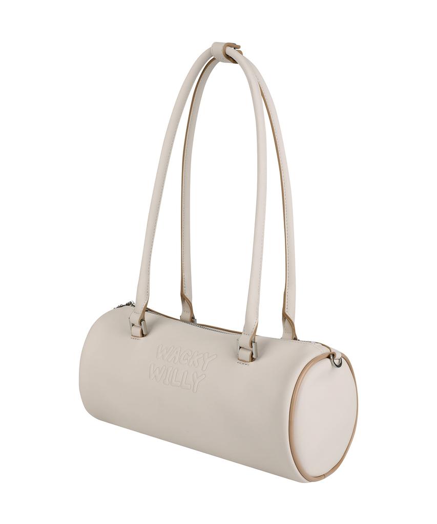 Wacky Willy Lily Volume Handle Cylindrical Bag Ivory