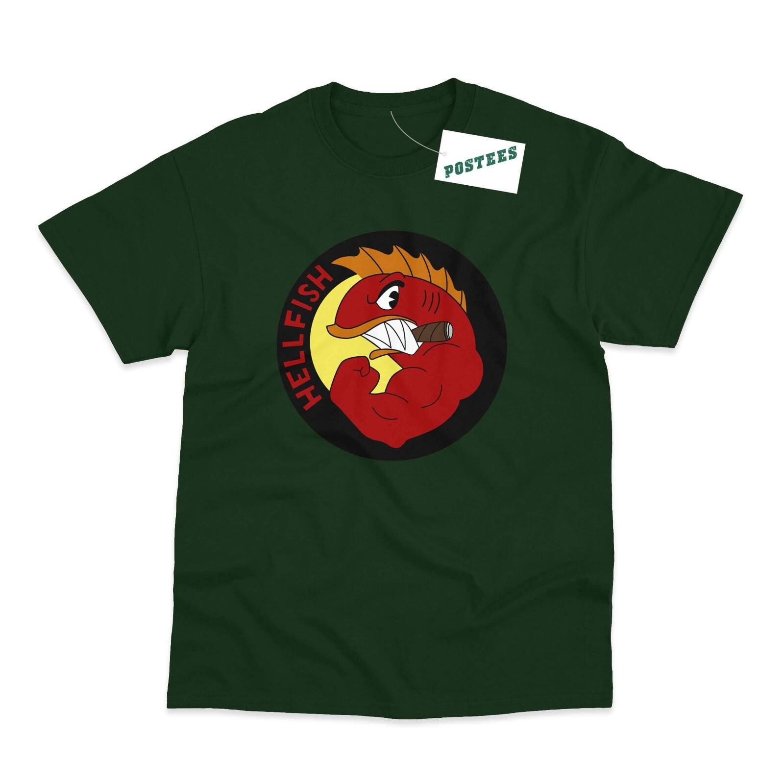 Flying Hellfish Inpired By The Simpsons Printed T-shirt XXL