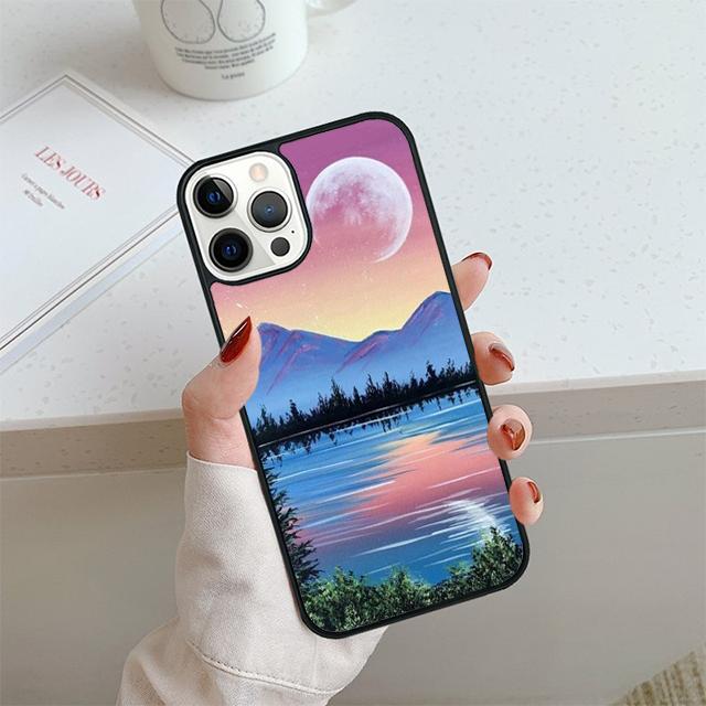 Star Lake Mountain Phone Case For iPhone 17 Air 14 15 16 13 12 Cover For Apple 14 15 16 Pro Max Plus Coque