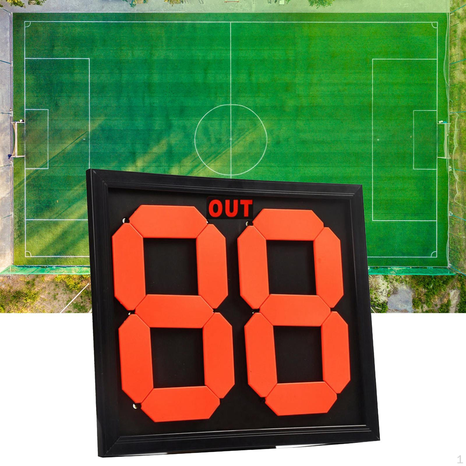 Portable Football Soccer Manual Substitution Board Card Durable Easily Operate Practical Bright